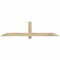 Ekena Millwork Eugene Rough Sawn Timber Gable Bracket, Douglas Fir, 72"W x 18"H x 4"D x 4"F, 6/12 Pitch GBW072X18X0404EUG00RDF - alternate 1
